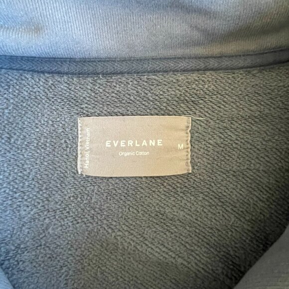 Everlane Cotton The Track Half-Zip in Faded Blue M - Picture 6 of 7